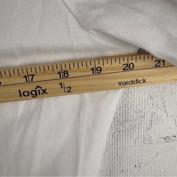 Jayelle Feminine Elegant White Button-Up Women's Top Cottagecore Poofy Sleeves M - Picture 6 of 9